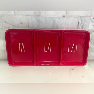 Rae‎ Dunn FA LA LA Ceramic Tray- New